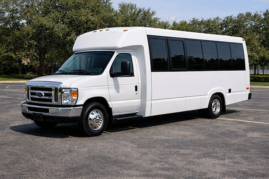 18-passenger minibus available for charter in Delano, CA