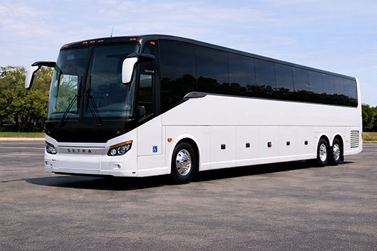56-passenger charter bus rental Delano TX